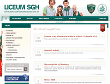 Tablet Screenshot of liceumsgh.pl